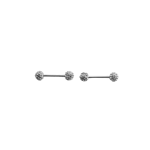 PIERCING TÉTON STRASS ARGENT